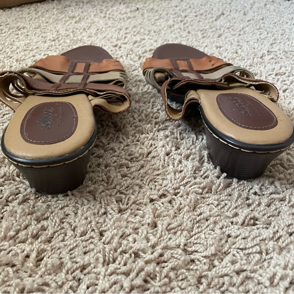 Brown Leather Sandals - Picture 6 of 6